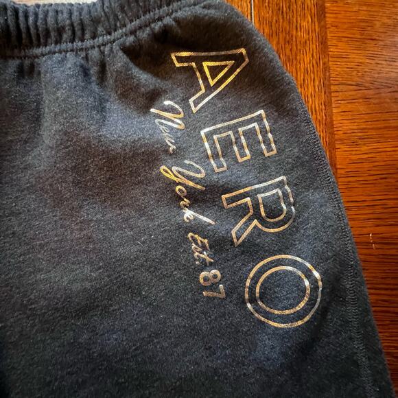 Aeropostale Aero Teen Junior Girls Irridescent Logo Jogger Sweatpants Small - Picture 3 of 6